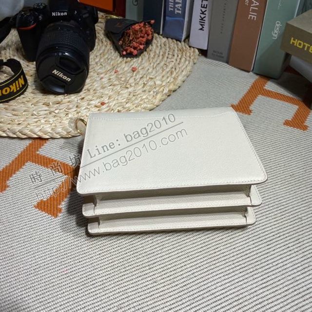 HERMES女包 豬鼻子包 Roulis Evercolor皮 奶昔白 愛馬仕百搭款單肩包 愛馬仕斜挎背包  Ama1694